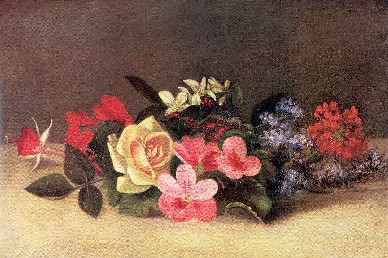 Roses and Fuschia, Mount, Evelina